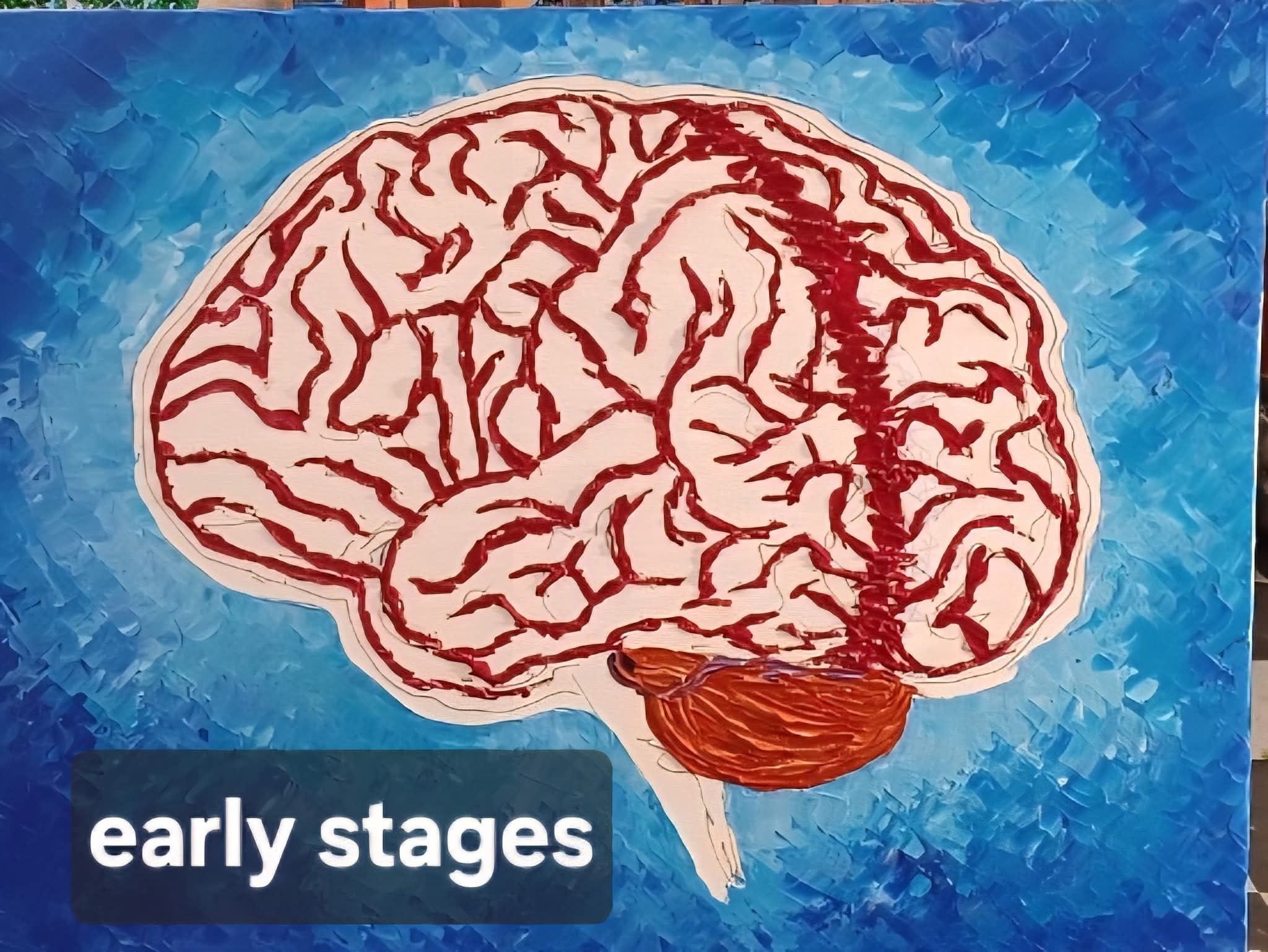 Early stages of the artwork